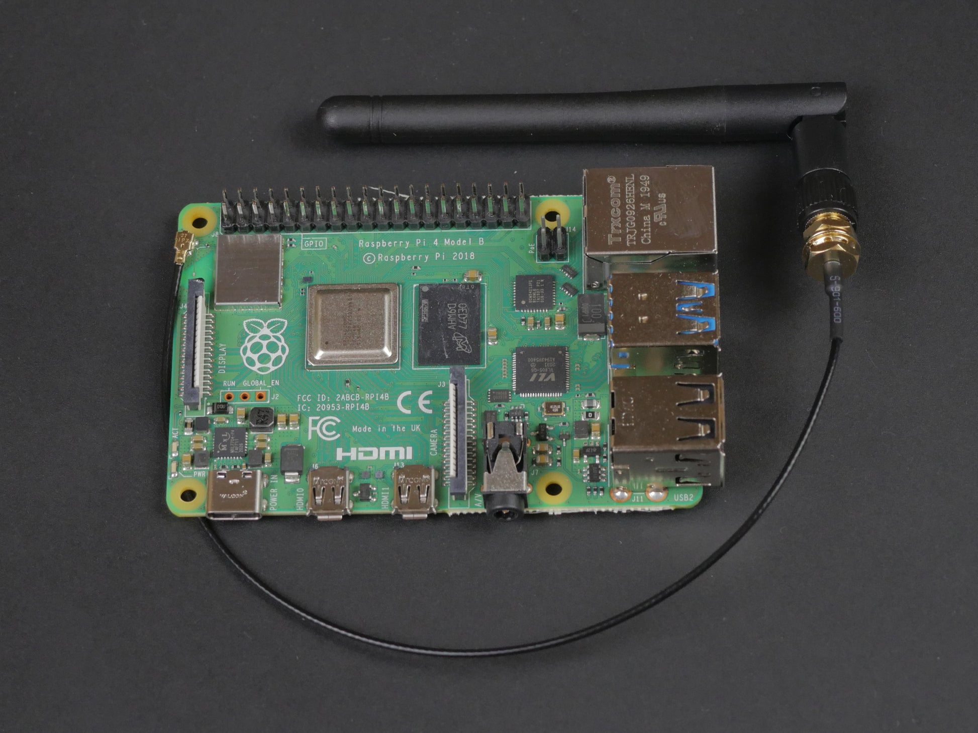 Raspberry Pi Model B (2GB/4GB/8GB) with External WiFi Antenna