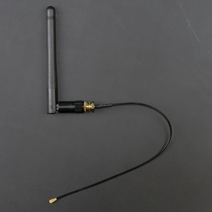 Wi-Fi Dual-Band +2dBi Panel Mount Whip Antenna w/RP-SMA to U.FL 190mm Coax